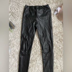 Black leather leggings 7 for all mankind